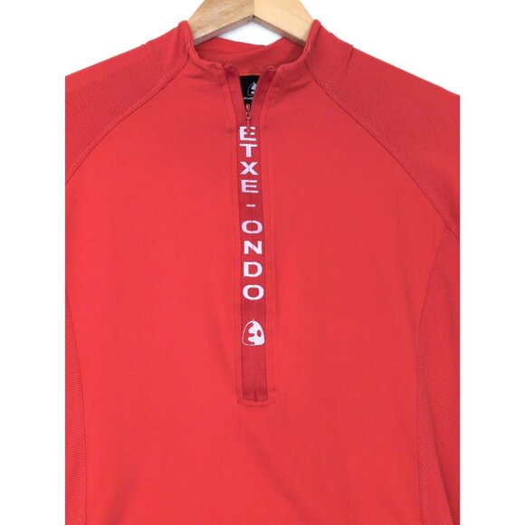 Etxeondo Cycling Jersey Womens M Orange Short Sleeve Half Zip Pockets Road Bike - Picture 3 of 11